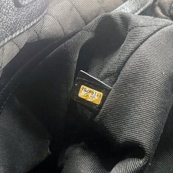 Authentic CHANEL CC Large Executive Perforated Leather Tote Shoulder Bag Black - Picture 14 of 14